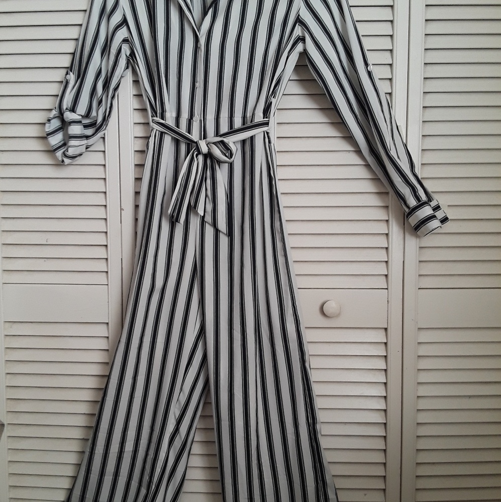 Long striped Jumpsuit